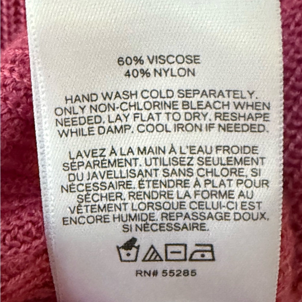 NWT Express Cold Shoulder Sweater in Magenta! Small! New! - Picture 7 of 7